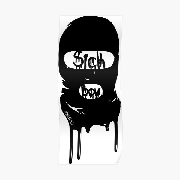 Черная Балаклава рисунок