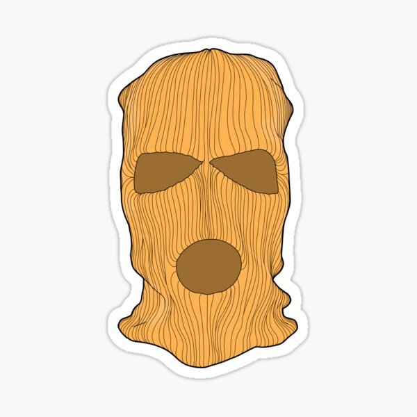 Балаклава спортивная+ 5 наклеек 15 х 4 см