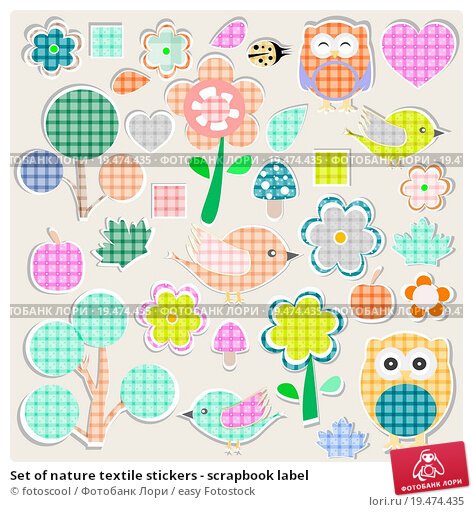 Текстильная наклейка