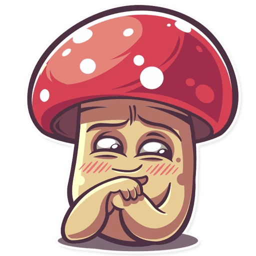 Стикеры грибы