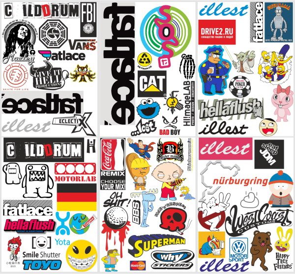 Идеи для наклеек