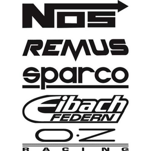 Наклейки спонсоров на авто