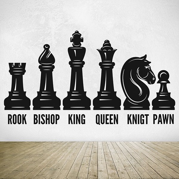 Шахматные фигуры стикер