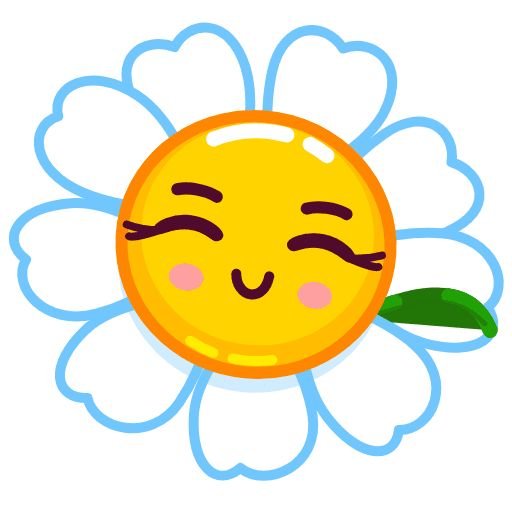 Наклейка ромашки