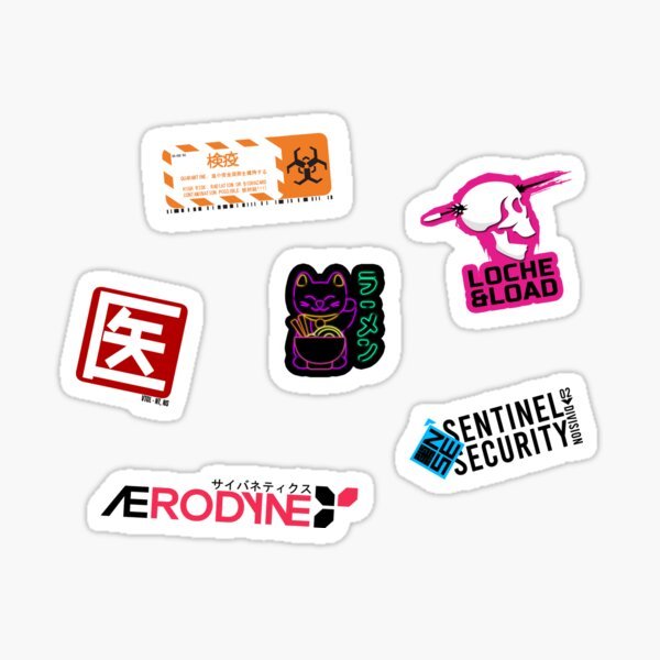 Стикеры киберпанк 2077