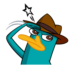 Перри Утконос Стикеры