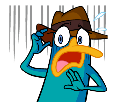 Стикеры Перри Утконос телеграмм