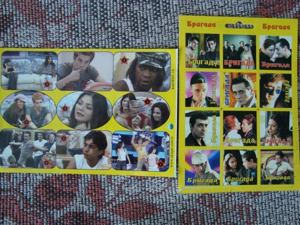 Наклейки Пламенная бригада пожарных