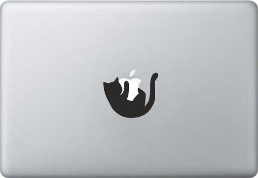 Наклейки на макбук кот