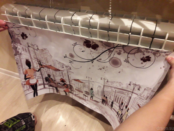 Наклейка на батарею