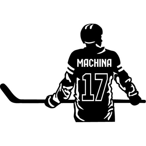 Наклейка хоккеист