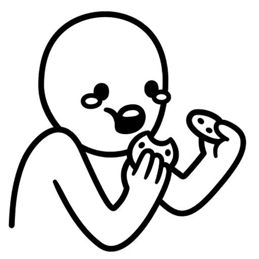 Телеграм стикер грустный