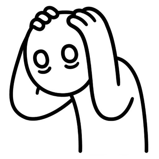 Стикер грустно