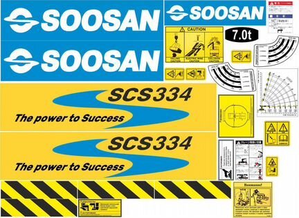 Soosan Power 736 наклейка