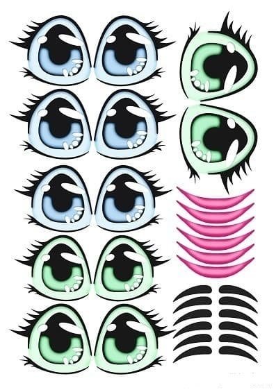 Глаза наклейки для шаров