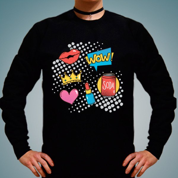 Наклейки на кофту