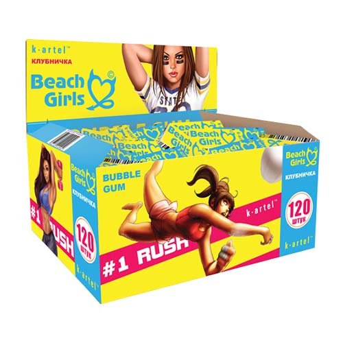 Наклейки из жвачек 90-х девушки