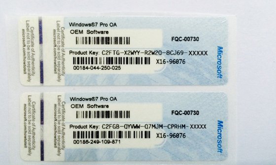 Ключ активации Windows 7 Pro OEM