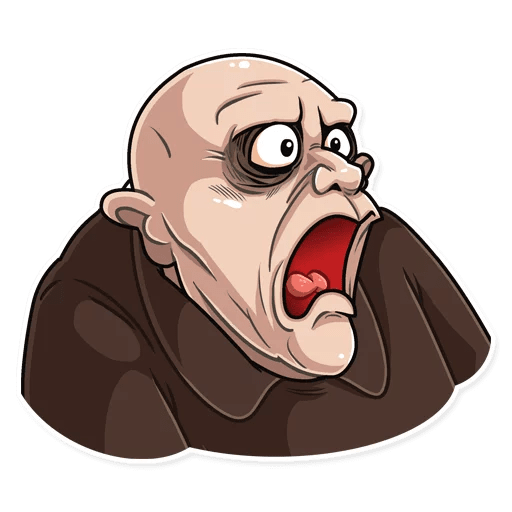 Семейка Аддамс Стикеры телеграмм