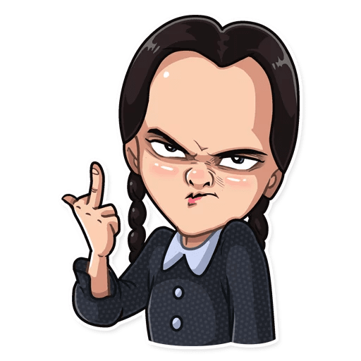 Wednesday Addams Pixel Art