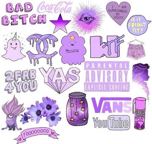 Эстетичные наклейки на стену