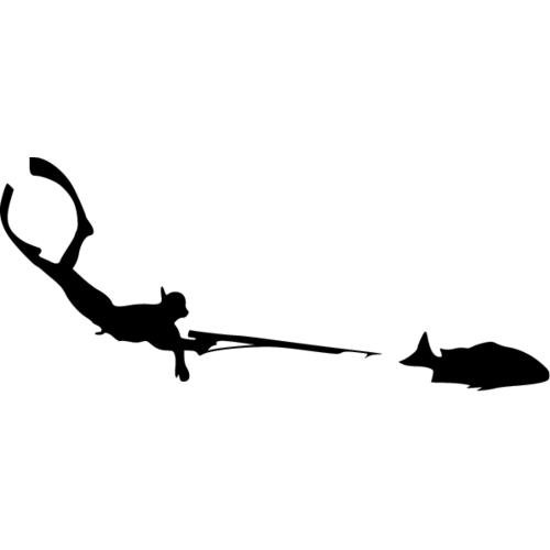 Трафарет подводного охотника