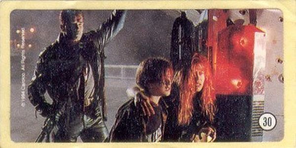 Терминатор 2 наклейки от жвач