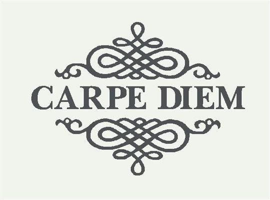 Carpe Diem наклейка на лобовое