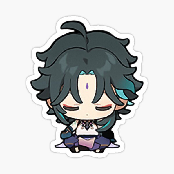 Стикеры Геншин Чжун ли