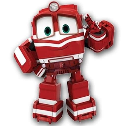 Роботы поезда красный