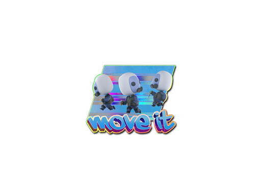 Move it наклейка