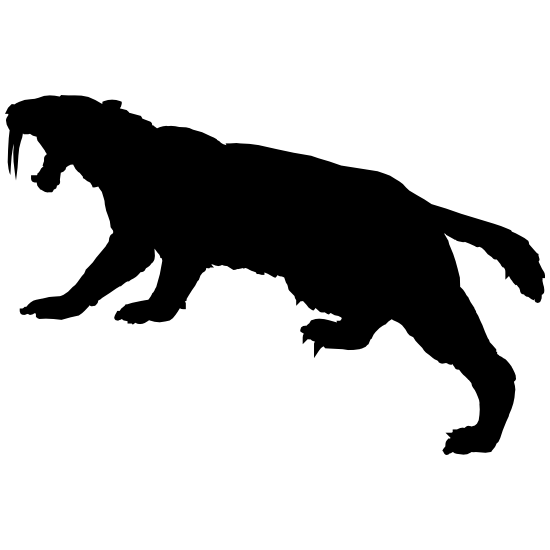 Стикер леопард с ножом КС