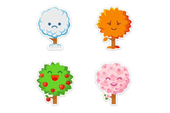 Эмодзи времена года