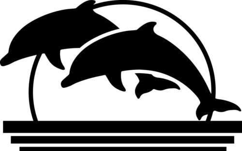 Наклейка Дельфин на авто