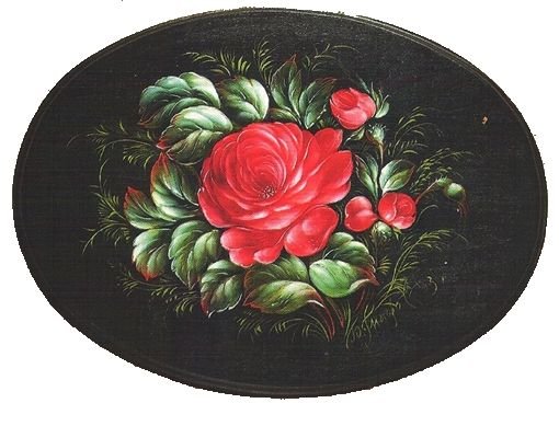 Жостовская роспись орнамент