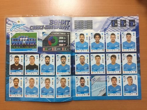 Наклейки Панини РПЛ 2021-22