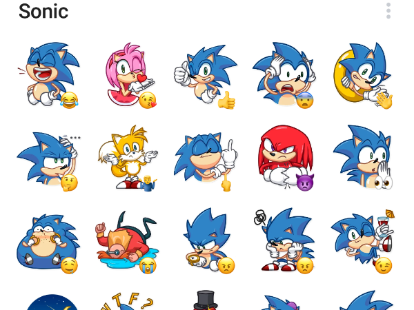 Наклейки Соника