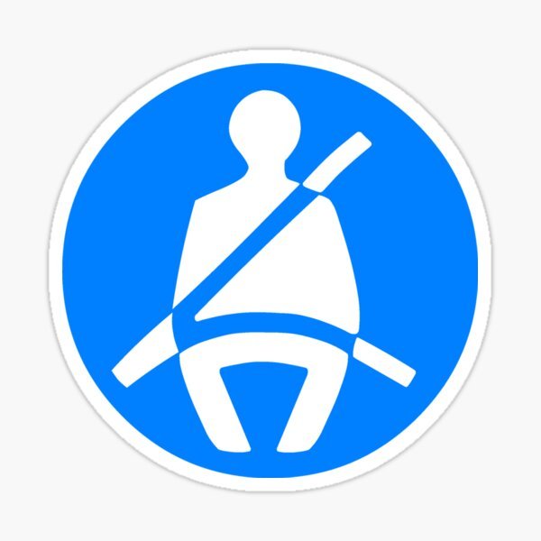 Знак пристегните ремни