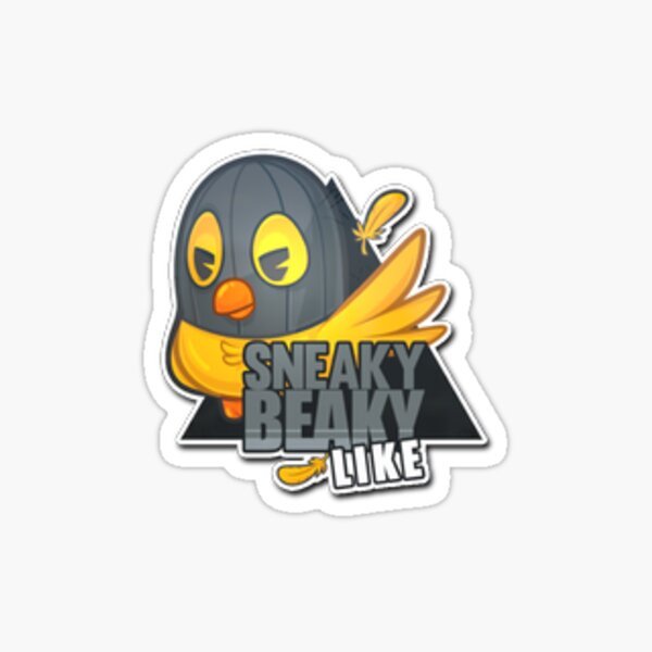 Наклейка курица КС го