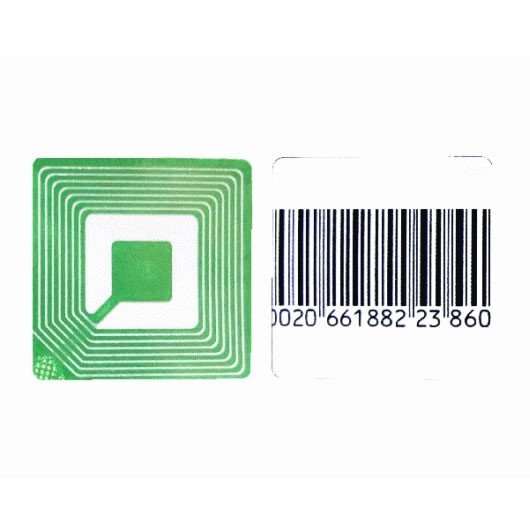 Этикетка радиочастотная деактивируемая 40 40 мм штрих-код