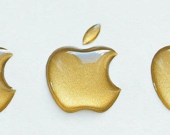 Металлические наклейки яблоко