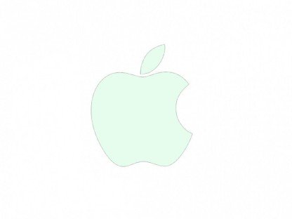 Лого Apple персиковый