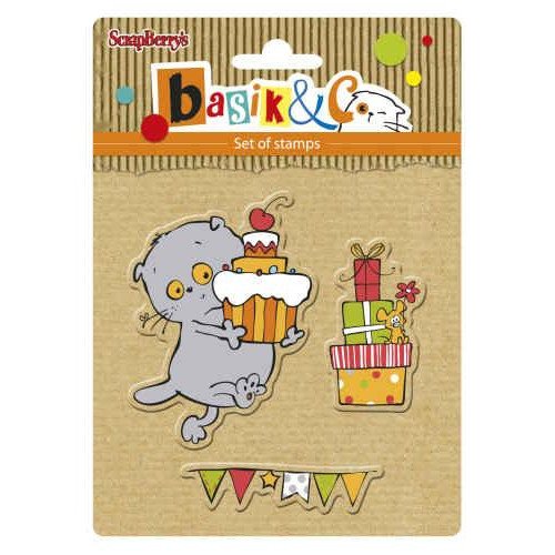 Кот Басик для скрапбукинга