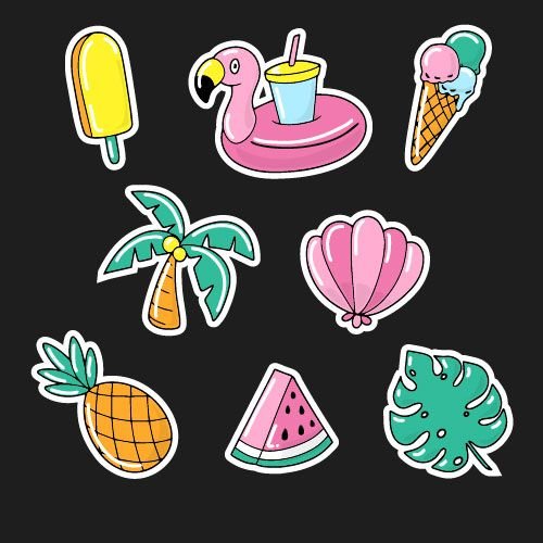 Милые наклейки