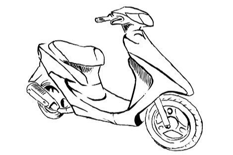 Скутер Хонда дио рисунок