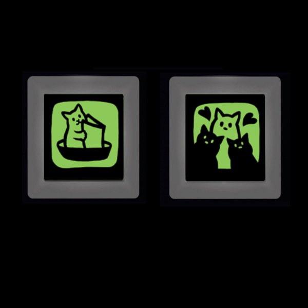 Фосфорные наклейки на телефон