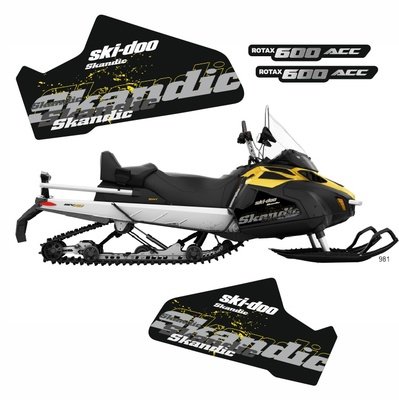 Наклейка на снегоход BRP 1200