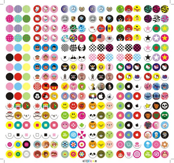 Стикер с кнопкой