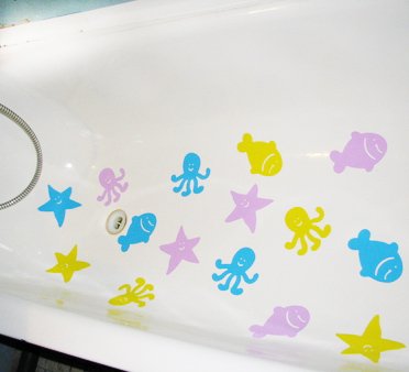 Резиновые детские наклейки для ванны