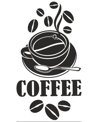 Наклейки для кофейни самообслуживания (50 фото)